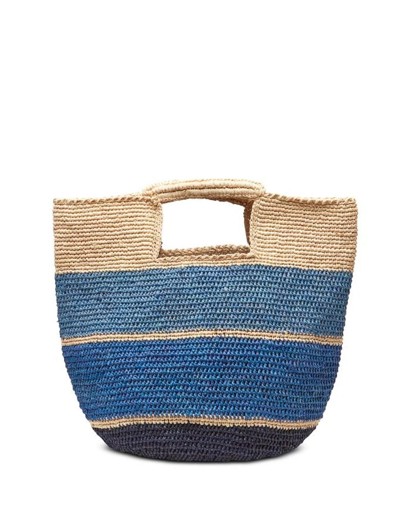 Camden Stripe Raffia Tote