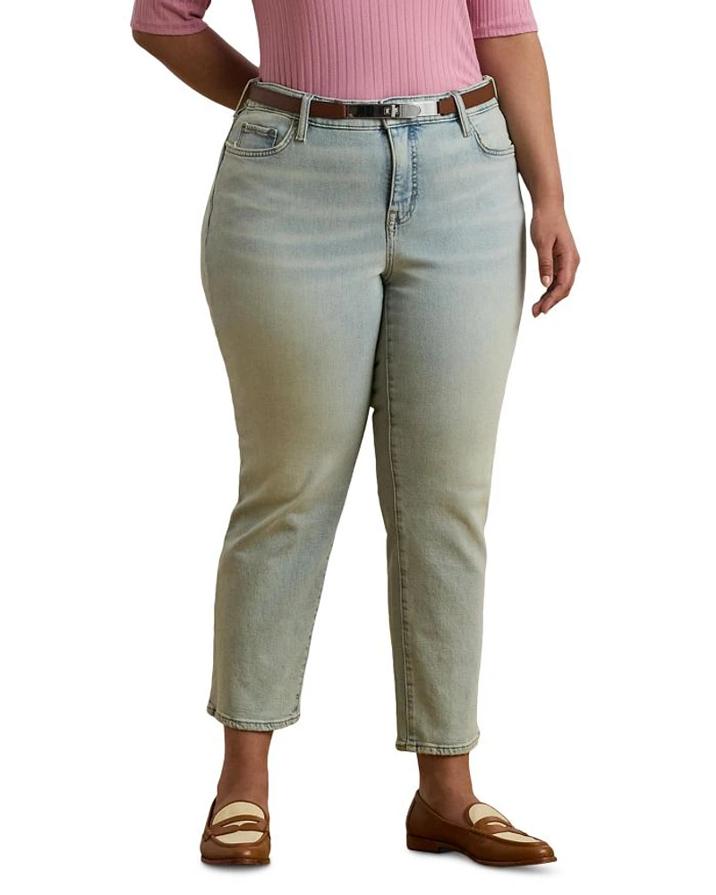 Mid Rise Straight Ankle Jean Stella Wash
