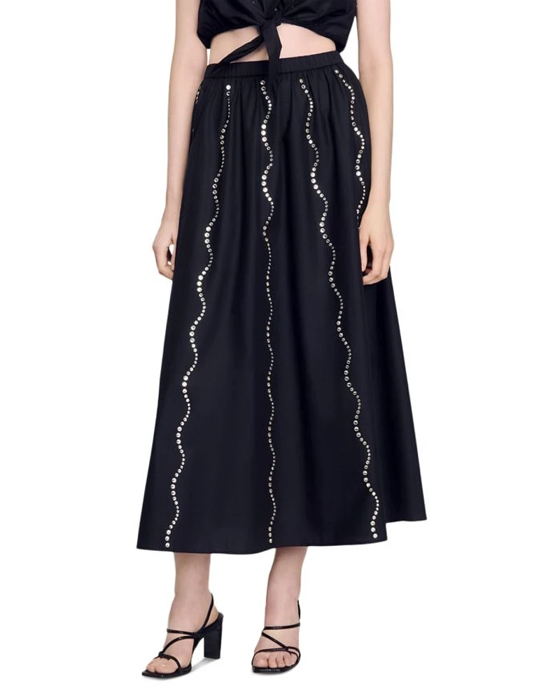 Rhinestone Maxi Skirt