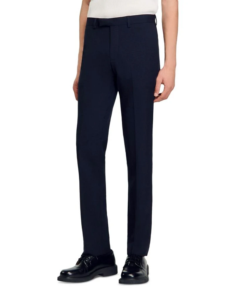 Classic Wool Suit Trousers