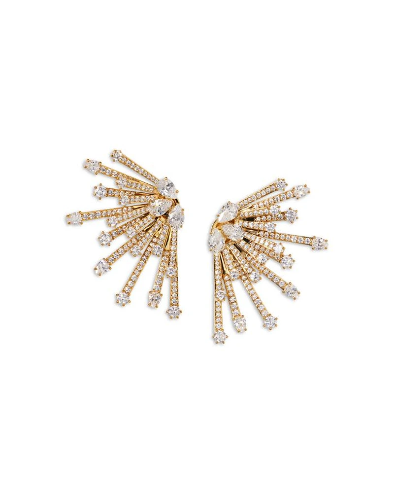 Starlet Leaf Stud Earrings