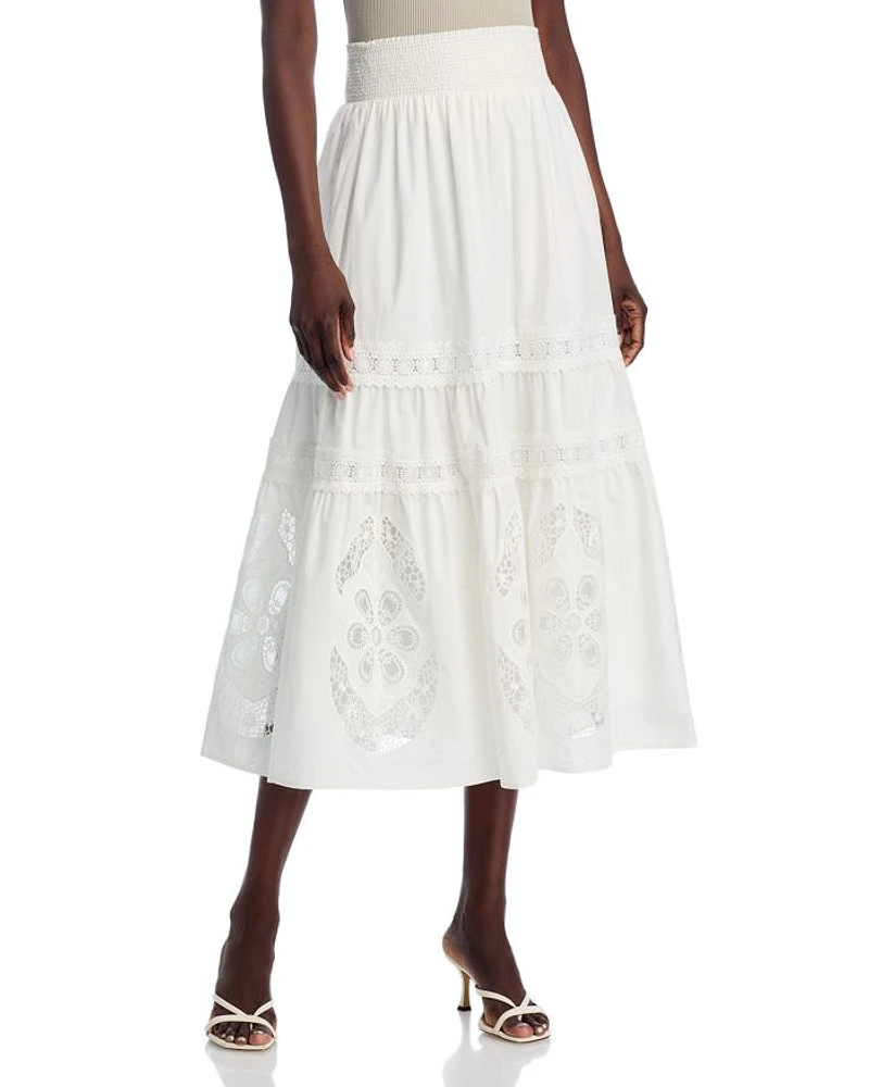 Embroidered Maxi Skirt