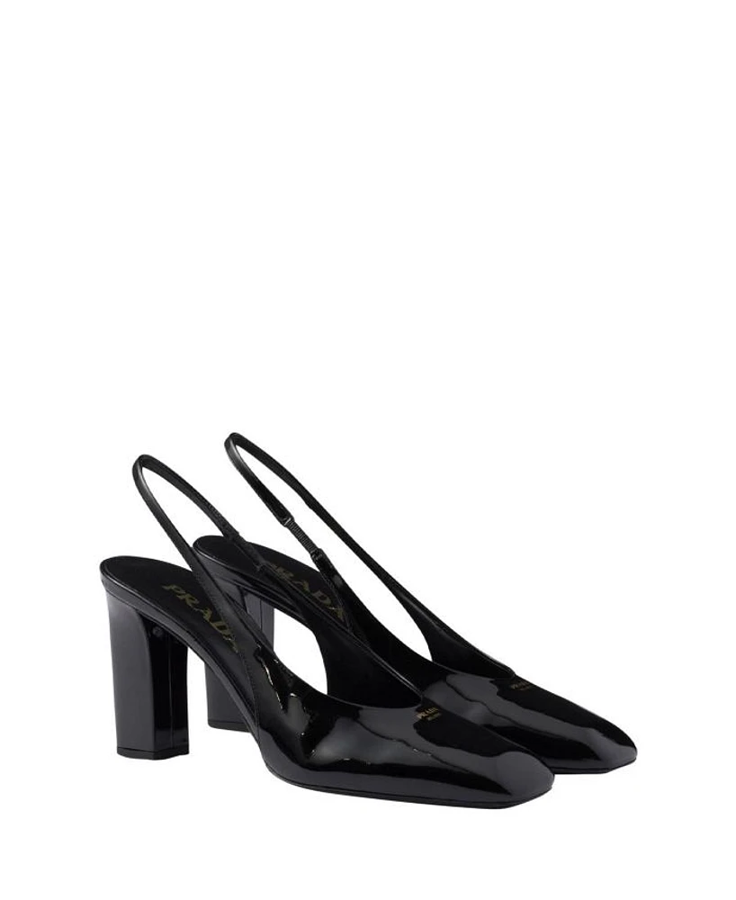 Women's Patent Leather Slingback Pumps