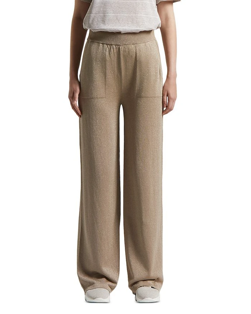 Tricot Palazzo Pants