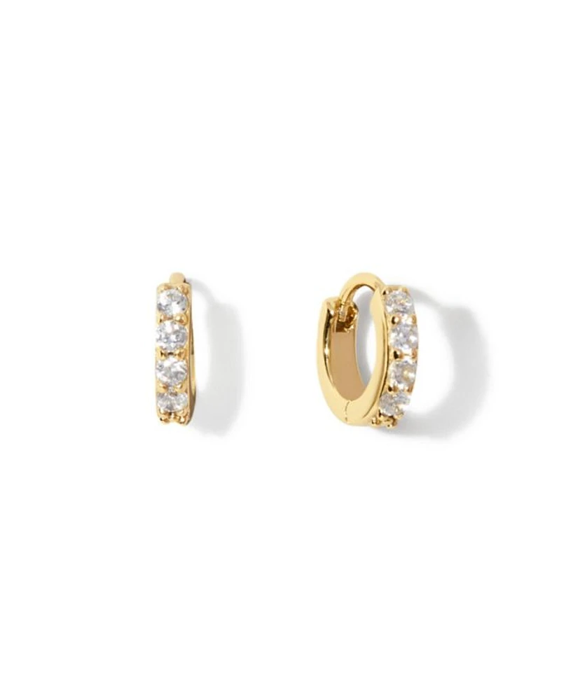 Suzanne Huggie Hoop Earrings