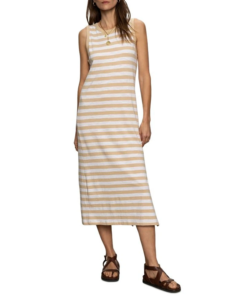 Contrast Trim Maxi Dress