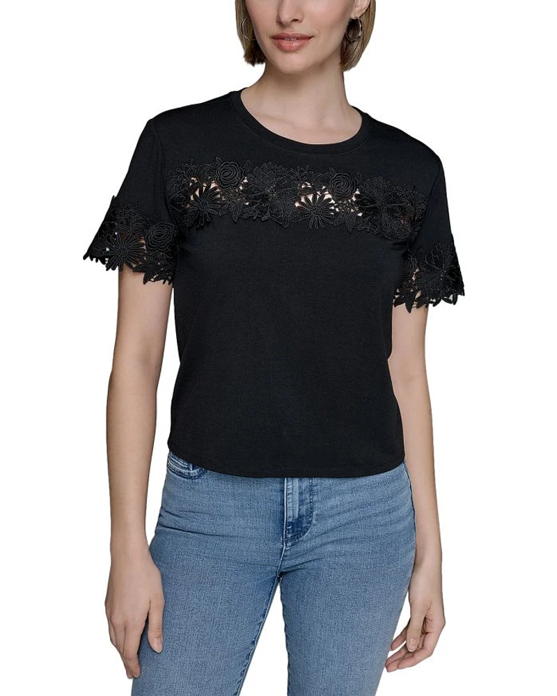 Lace Trim Tee