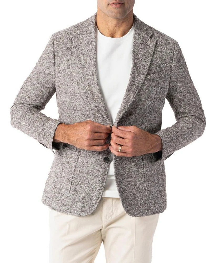 Wright Wool-Cotton Knit Blazer