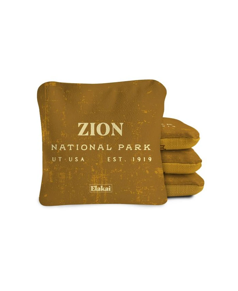 4x4 Zion National Park Durasuede + Turbo Polyglide Pilot Versacraft Cornhole Bags