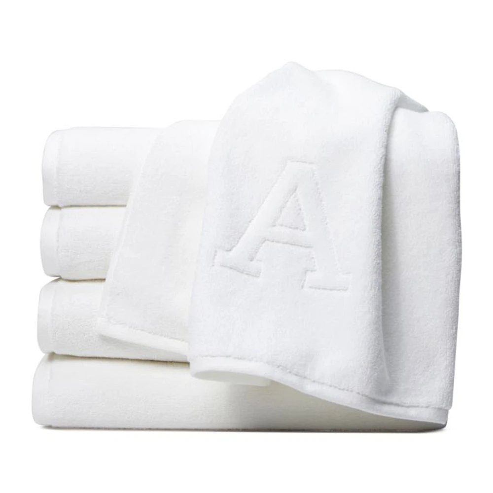 Auberge Monogrammed Letter Towel Collection