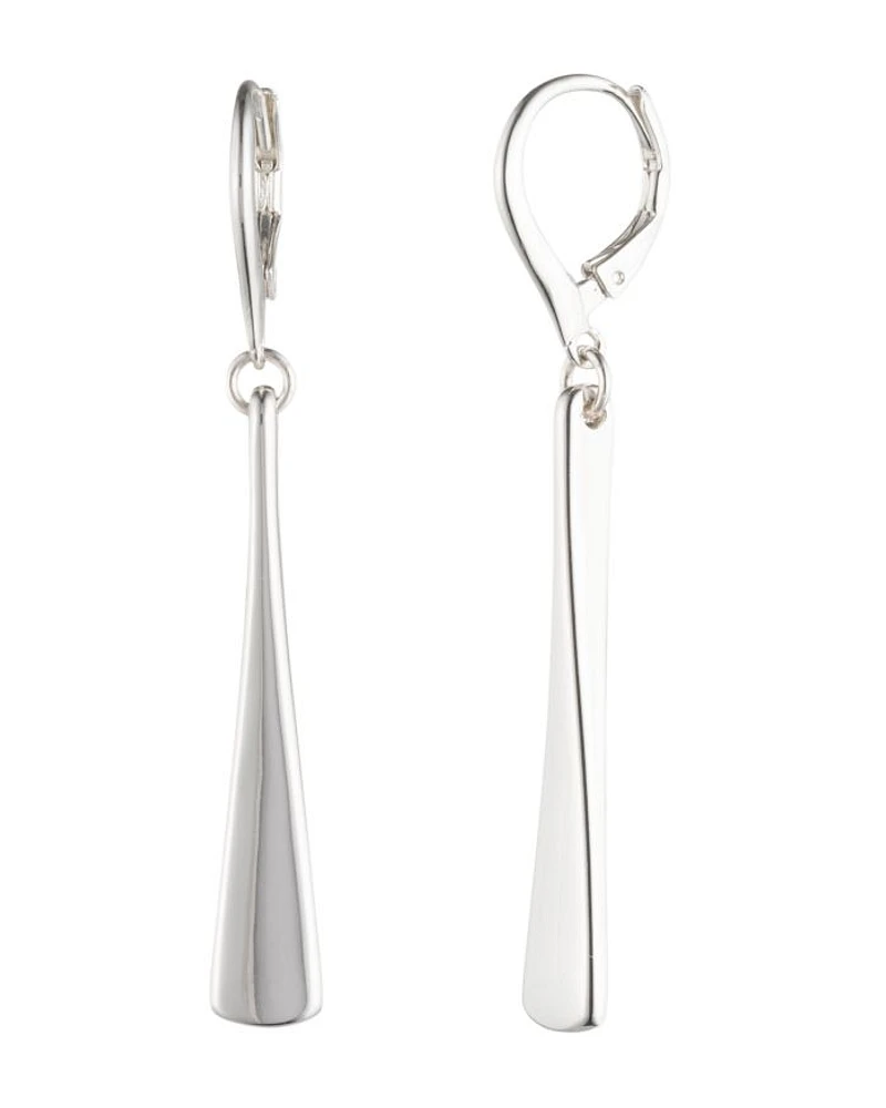 Linear Twist Drop Earrings