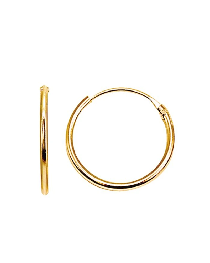 Hoop Earrings 18K Gold-Plated Sterling Silver or - Exclusive