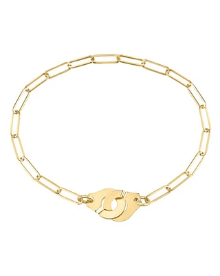 18K Yellow Gold Menottes Chain Bracelet