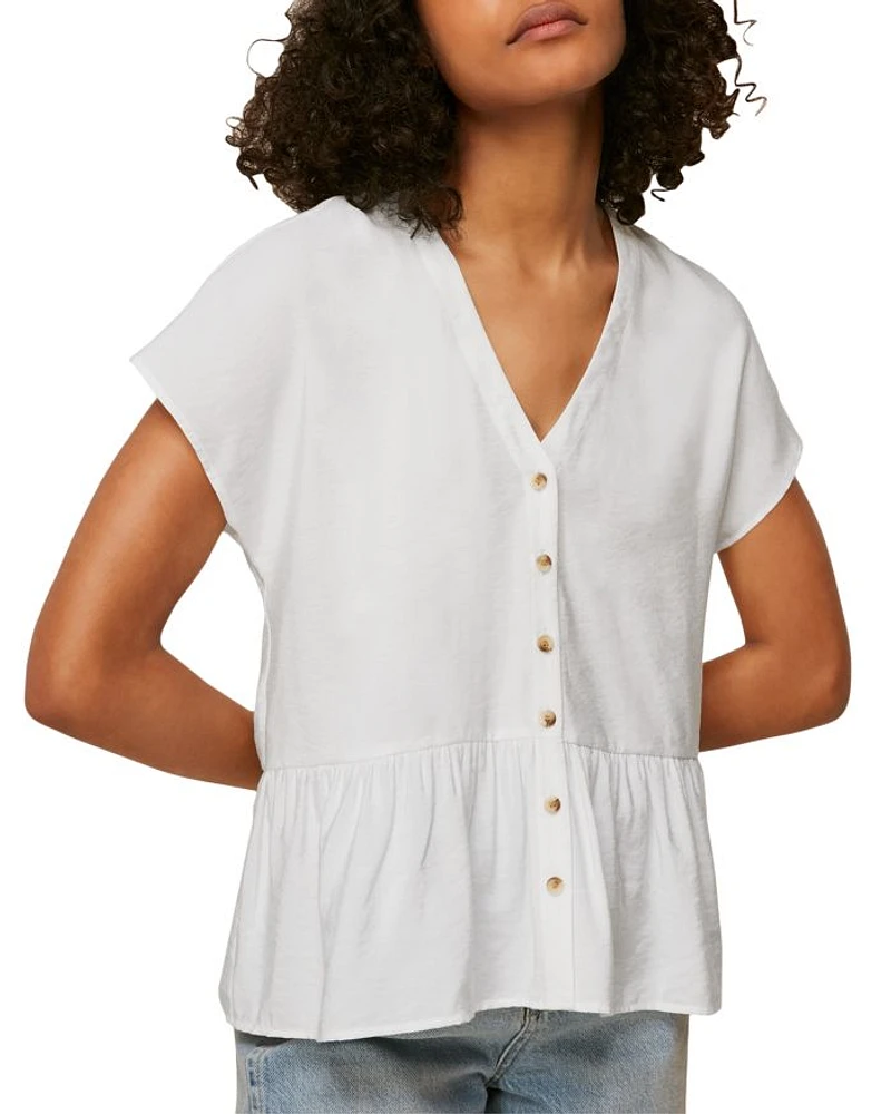 Peplum Hem Blouse