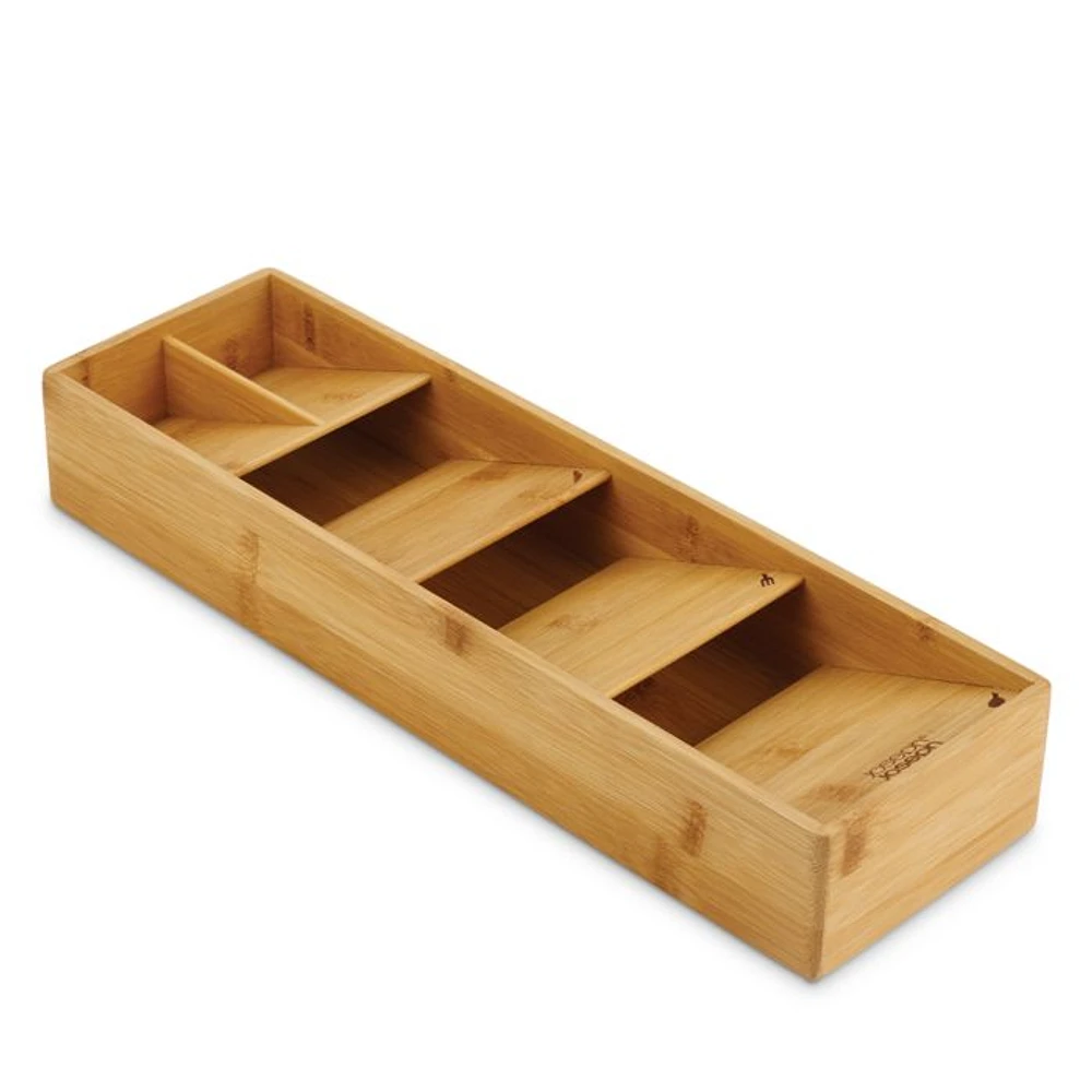 DrawerStore™ Bamboo Compact Cutlery Organizer