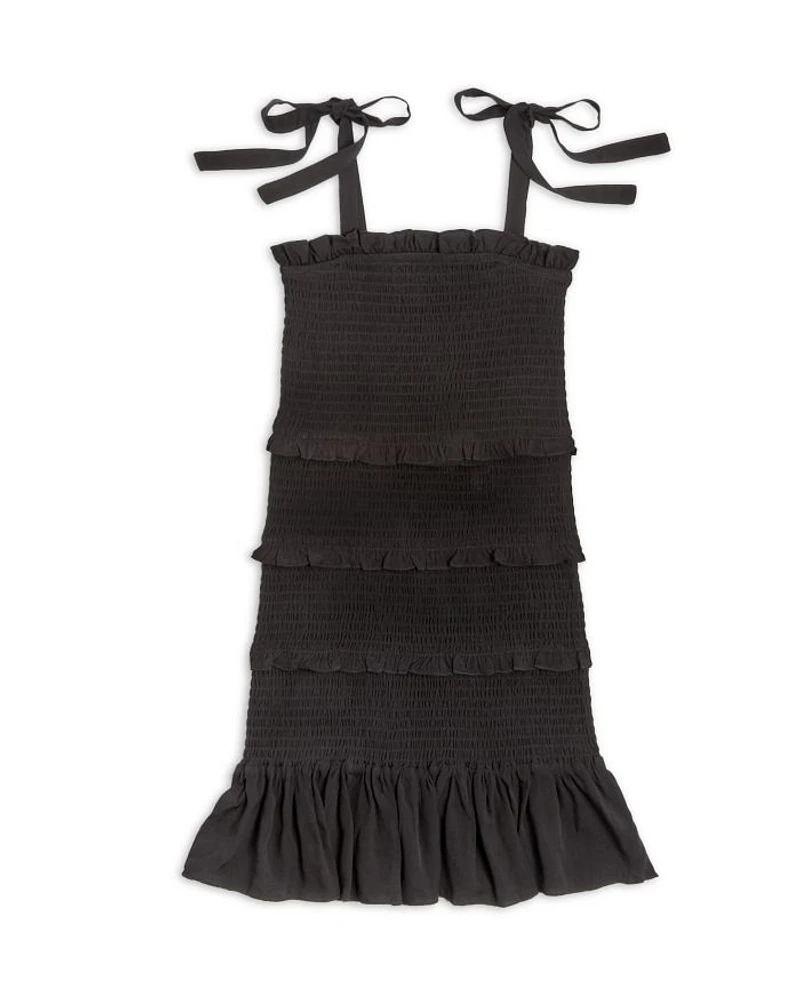 Girls' Evan Smocked Ruffle Dress - Big Kid