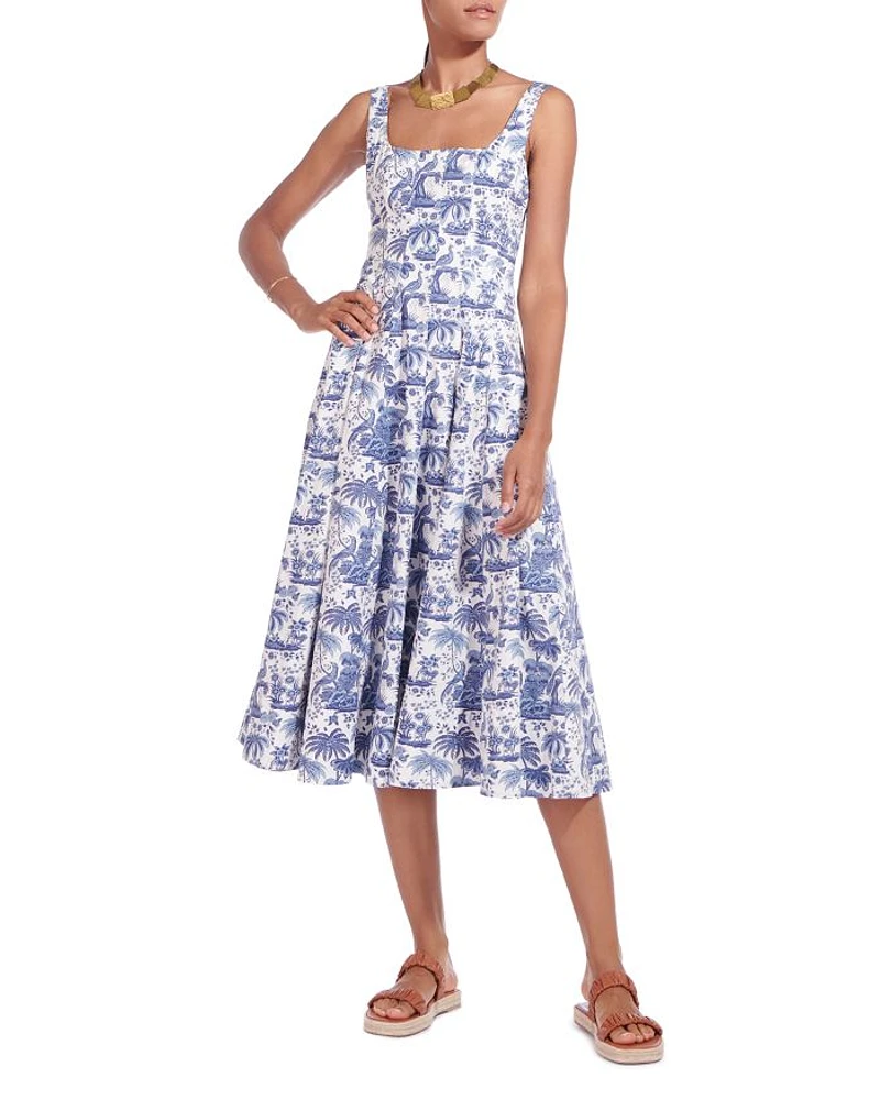 Wells Fit-and-Flare Midi Dress