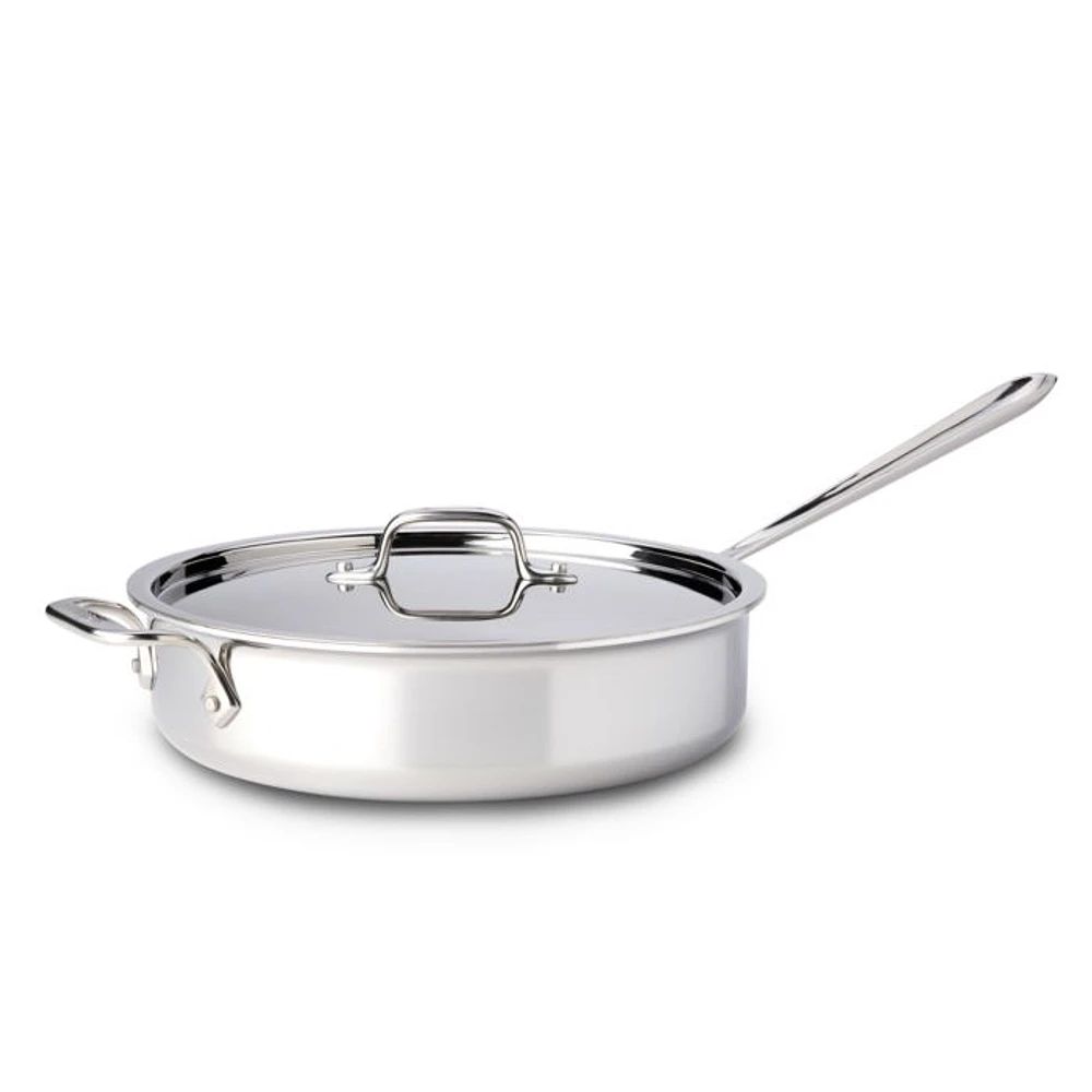 Stainless Steel 4-Quart Sauté Pan with Lid