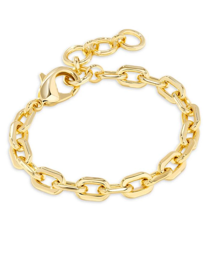 Korinne Chunky Chain Link Bracelet in 14K Gold Plated