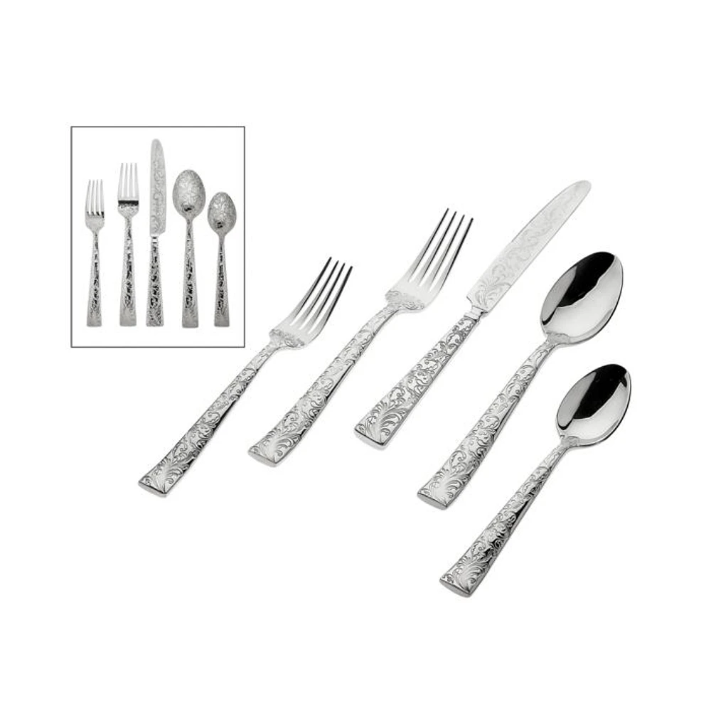 Parisian Garden 20 Pc Flatware Set