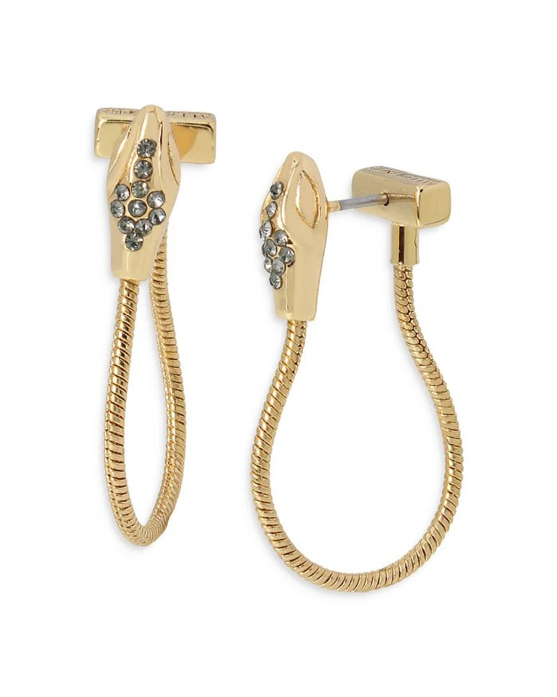 Snake Front to Back Earrings