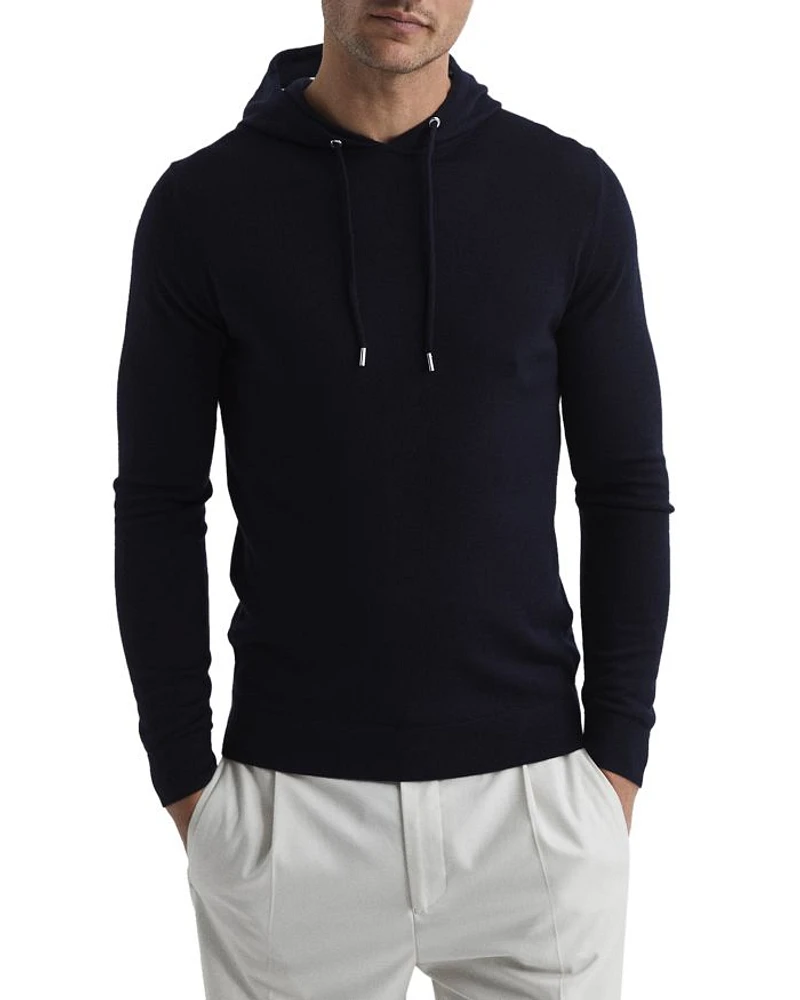 Holland Merino Wool Solid Regular Fit Hoodie