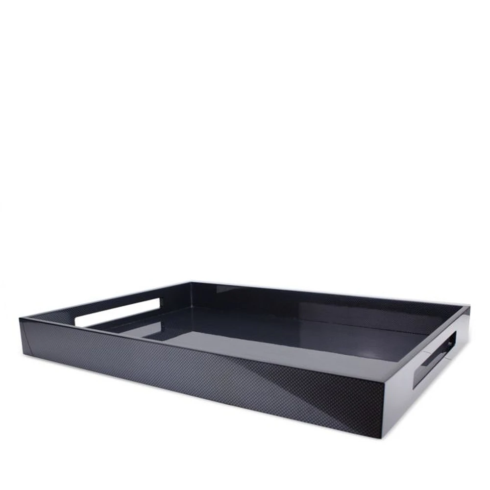 22" x 16" Carbon Lacquer Tray
