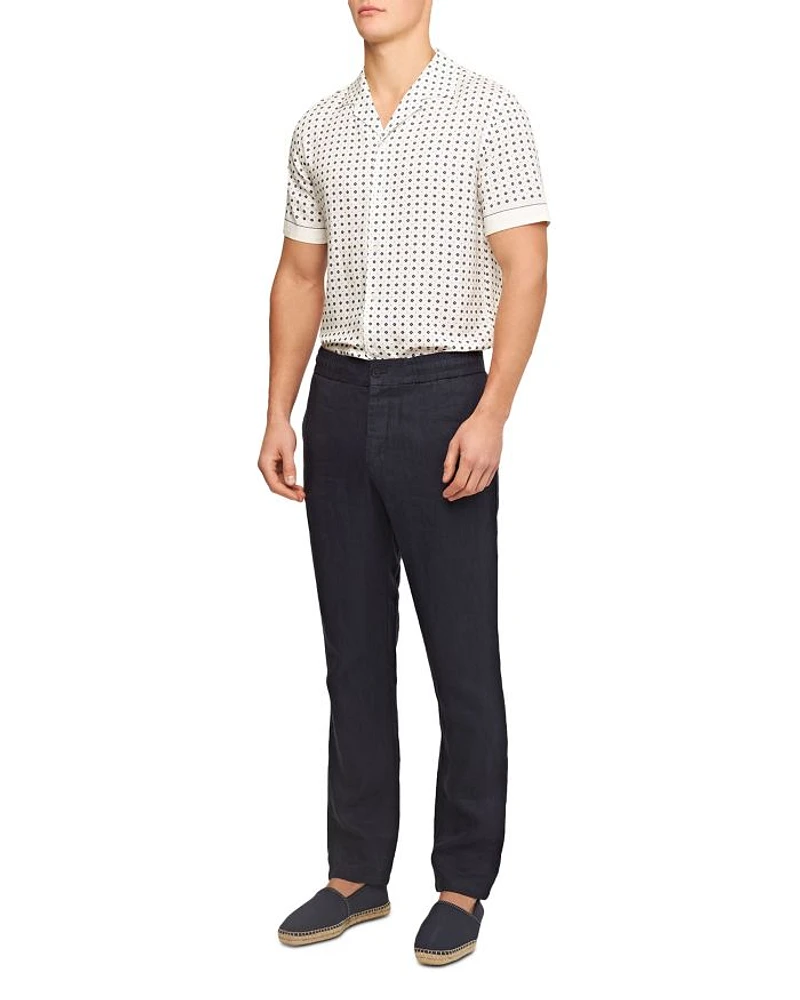 Cornell Tailored Fit Linen Trousers