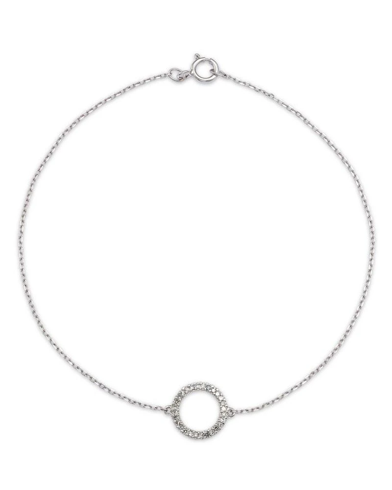 Diamond Circle Bracelet Collection in 14K Gold, 0.08 tcw