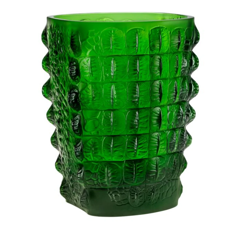 Crocodile Vase, Amazon Green