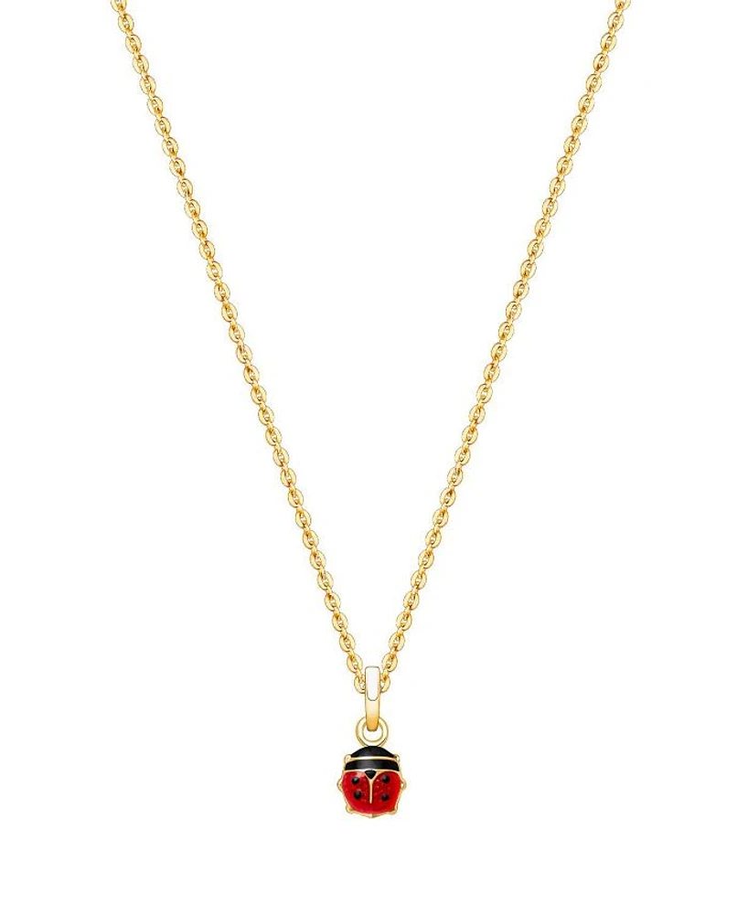 Children's 14K Gold Lil' Ladybug Girls' 12-14" Necklace
