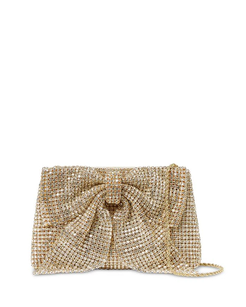 Jolene Diamante Small Bow Clutch