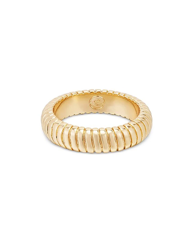 Twisted Flex Ring in 18K Gold Plated