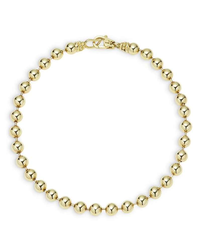 Men's 18K Yellow Gold Anthem Ball Chain Bracelet - Exclusive
