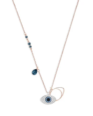 Symbolica Evil Eye Swarovski Crystal Pendant Necklace, 14.8"
