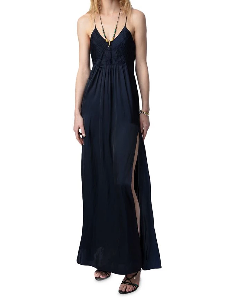 Rayonne Satin Maxi Dress