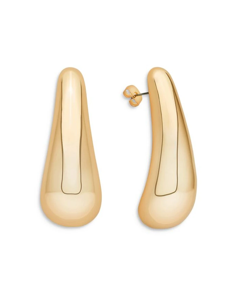 Raindrop Metal Drop Earrings