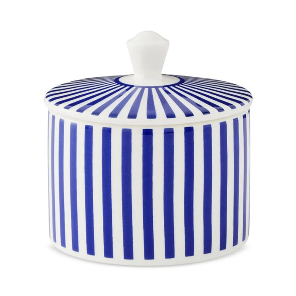 Blue Italian Steccato Covered Sugar Bowl