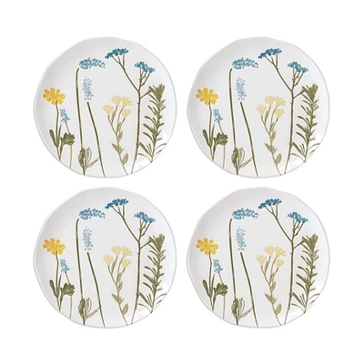 Wildflowers Accent Plates, Set of 4