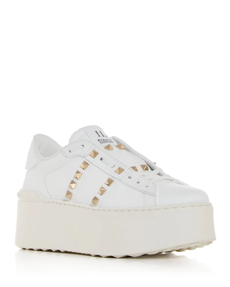 Women's Rockstud Untitled Low Top Platform Sneakers
