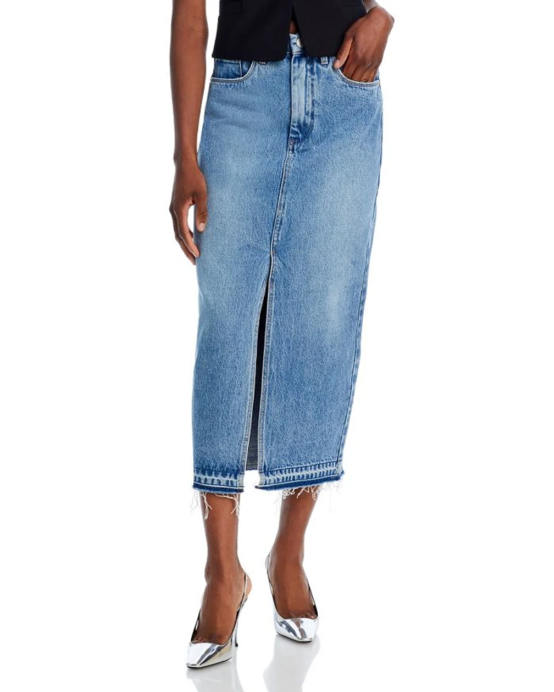 Denim Midi Skirt