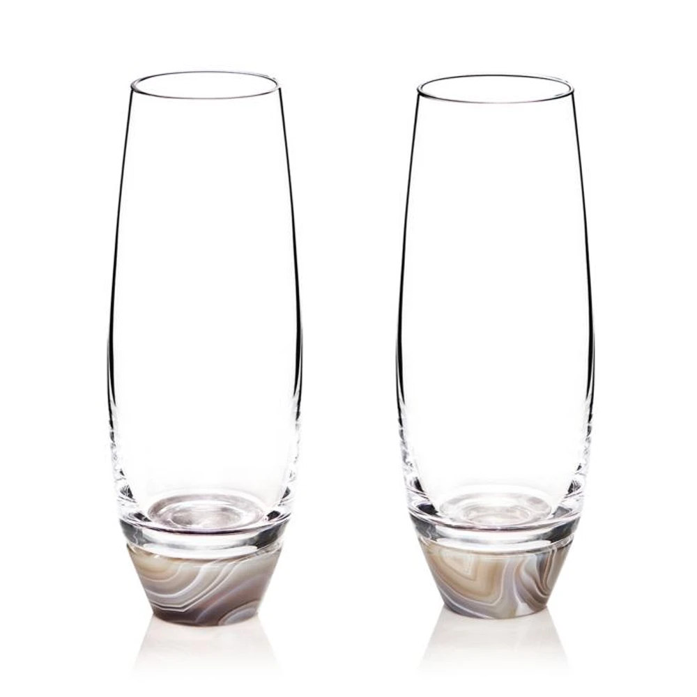 Elevo Champagne Glasses, Set of 2