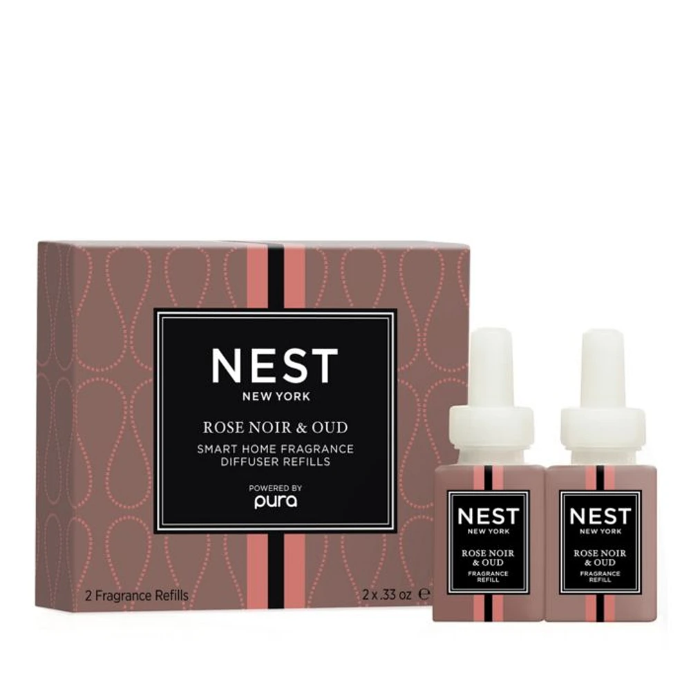 NEST New York Rose Noir & Oud PURA Refill, Set of 2