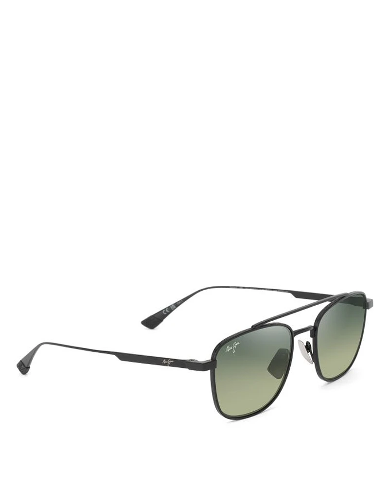 Kahana Aviator Square Sunglasses, 53mm
