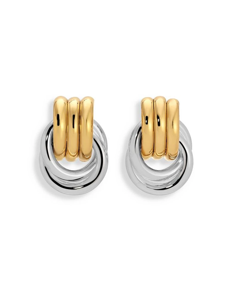 Baby Knot Multi Row Drop Earrings