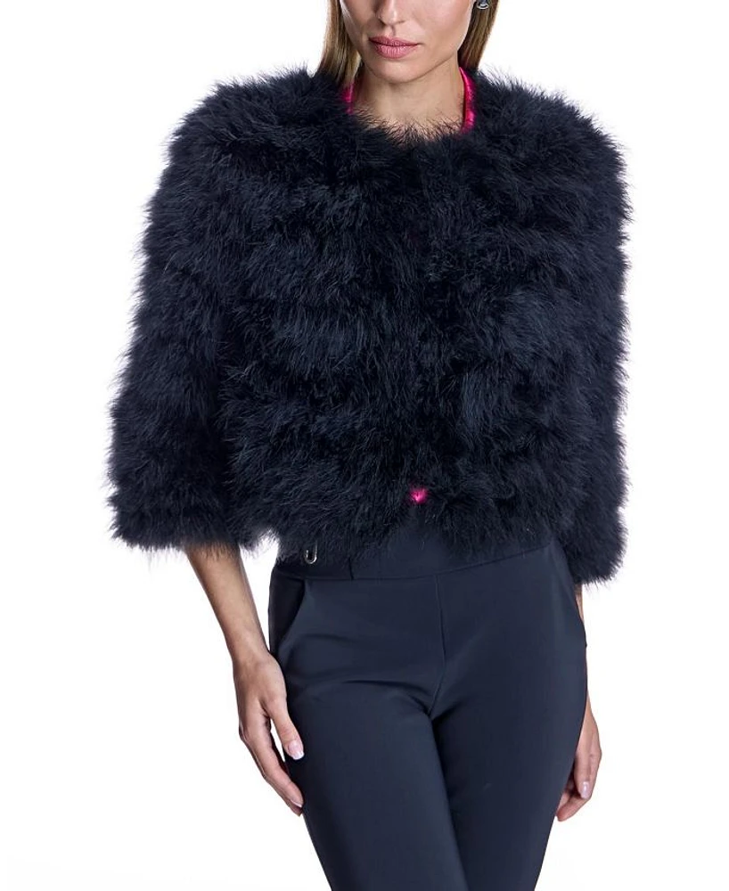Feather Bolero Jacket