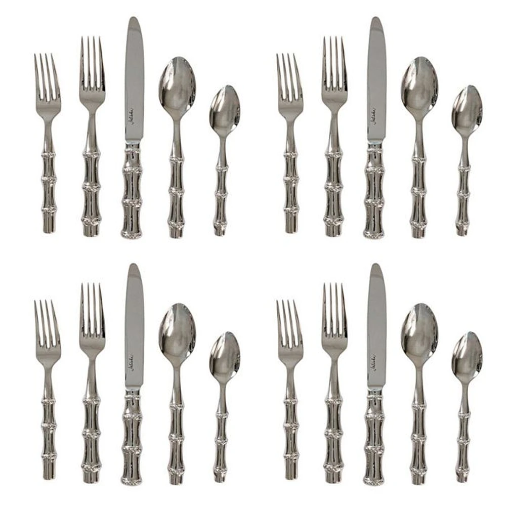Bamboo 20 Piece Flatware Set