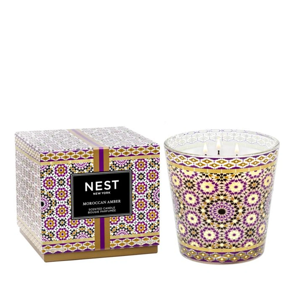 Moroccan Amber 3-Wick Candle, 21.1 oz.