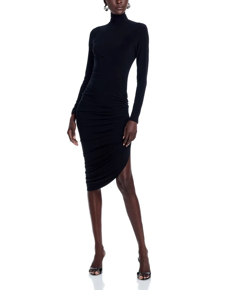 Draped Asymmetric Dress