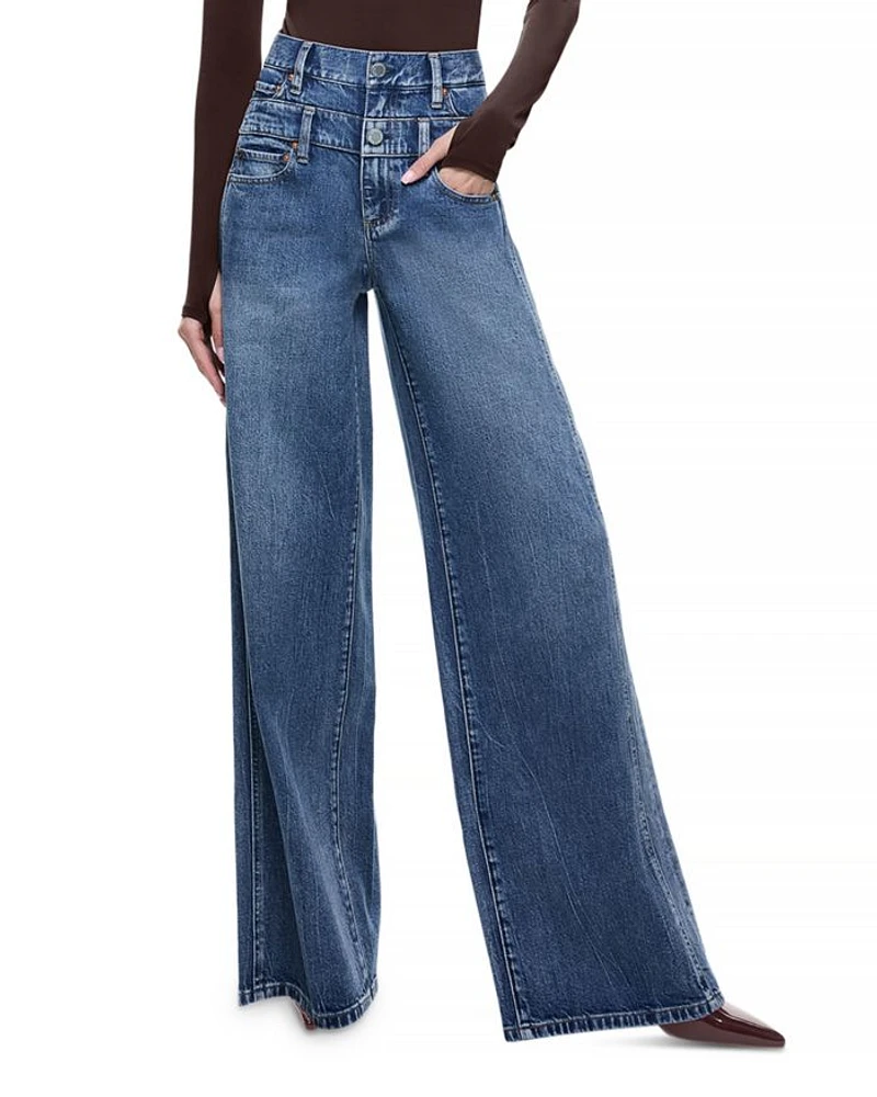 Double Waistband Jeans Brooklyn Blue